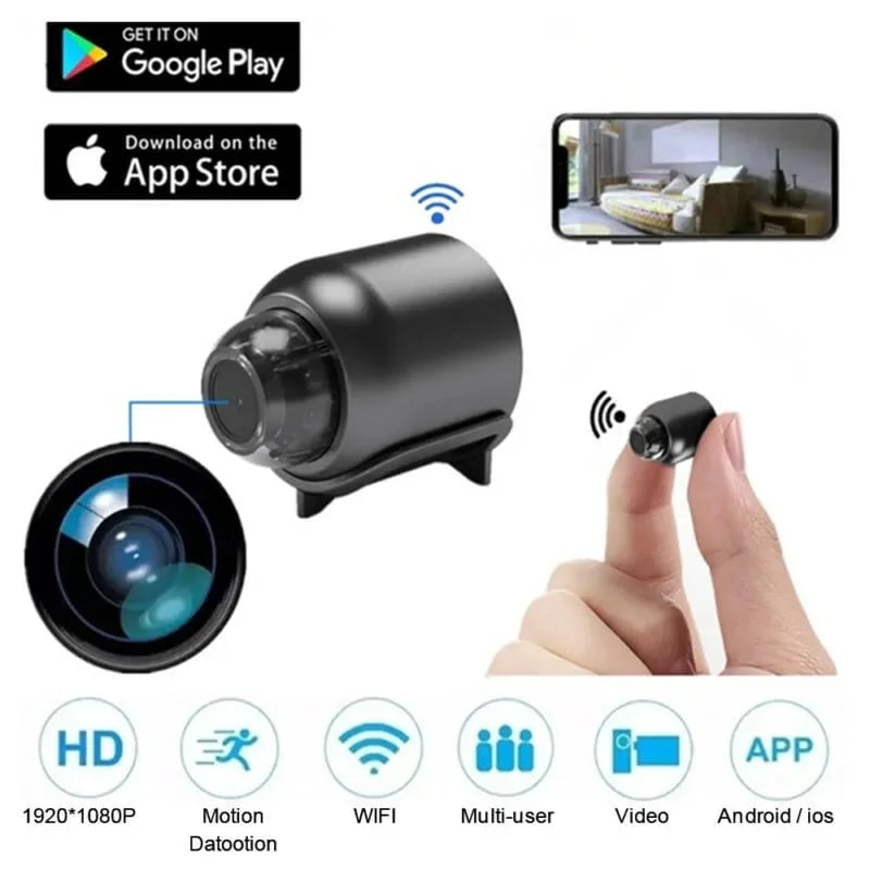 Envided Mini WIFI Camera 1080P HD - Inclusief nachtzicht