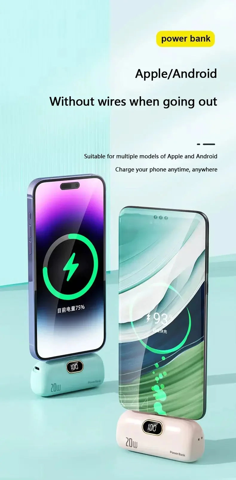 Envided Powerbank - draadloos