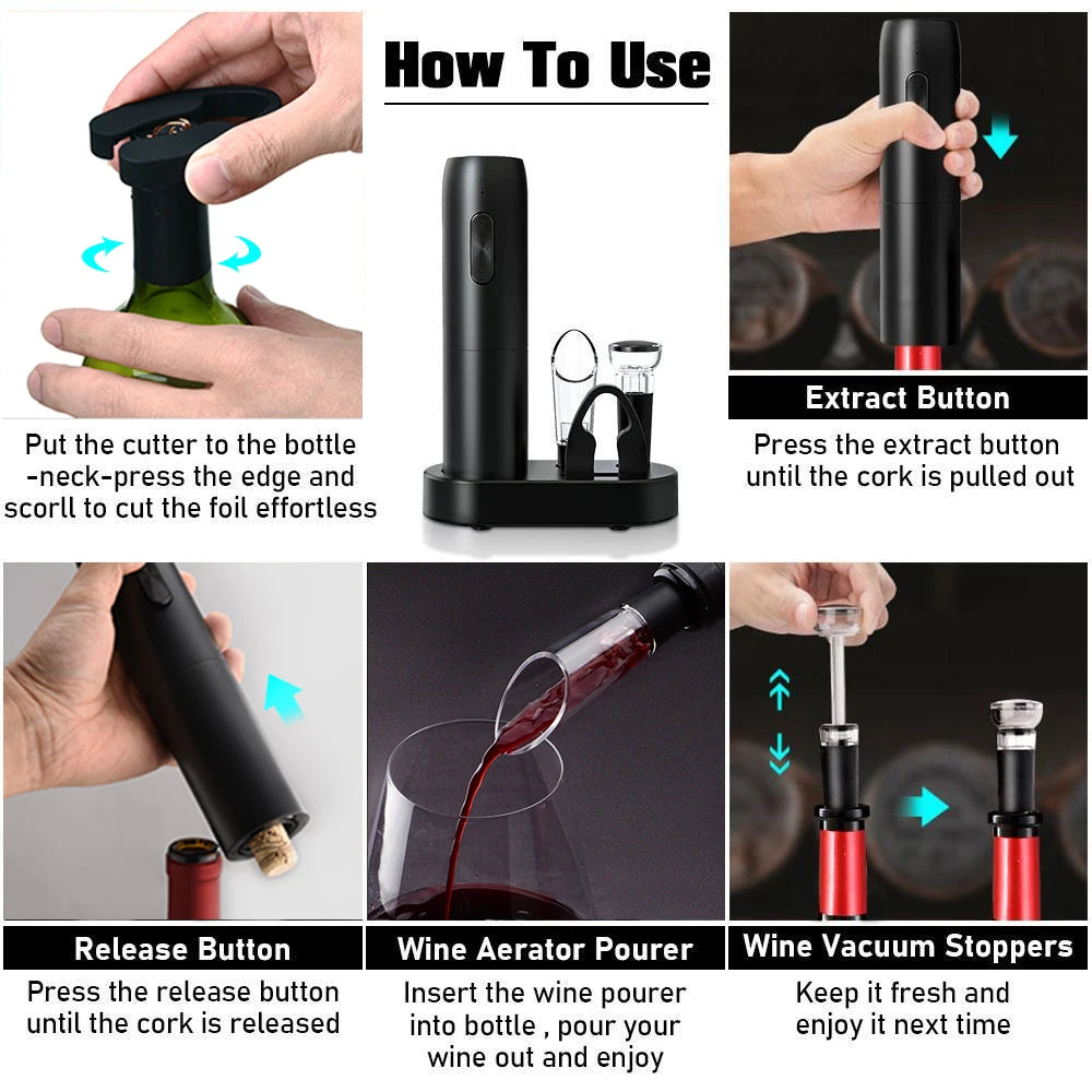 Envided Elektrische Ontkurker set